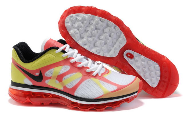 Nike Air Max 2012 Mens White Red Yellow